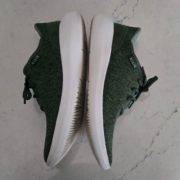 Women's Kizik Madrid Eco-friendly Knit Olive Green Sneakers Size 8 - Picture 11 of 11